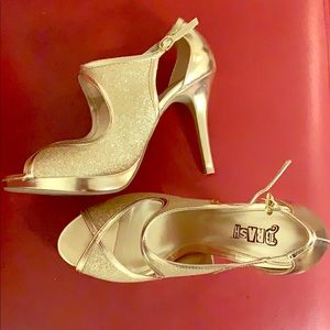 Glitter gold High heels
